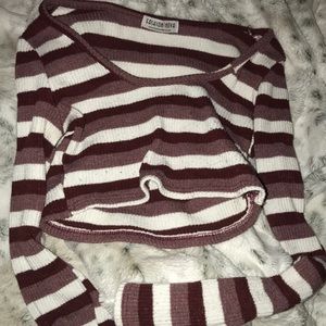 Striped Cropped Sweater